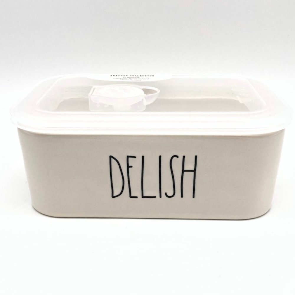 Rae Dunn DELISH food container w/Lid NWT